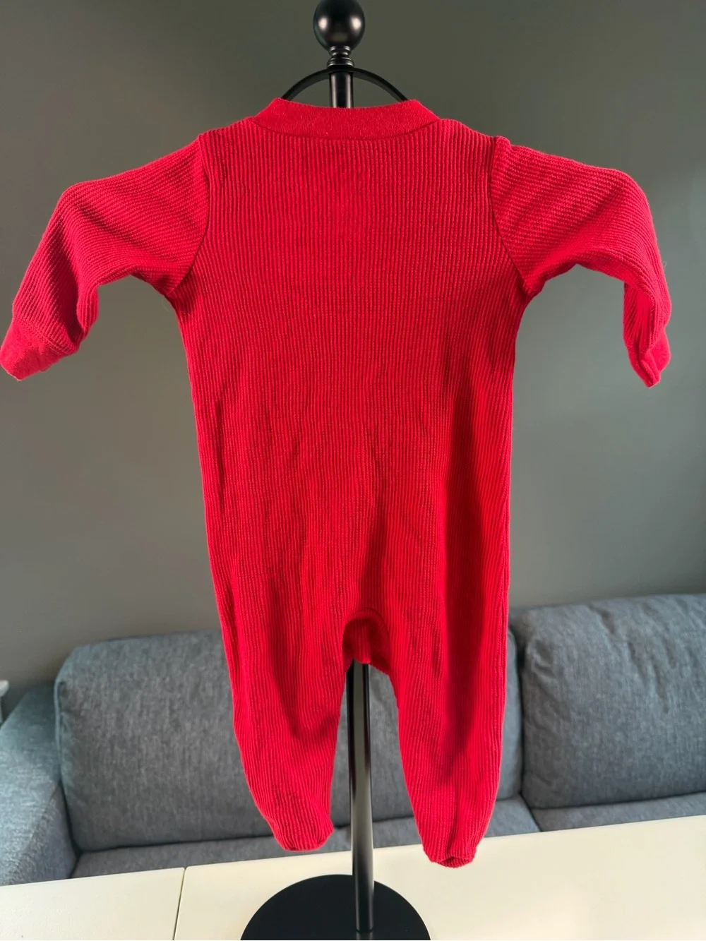 Carter’s 6M My First Christmas Red Thermal Footed Sleeper